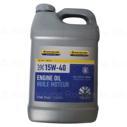 oil for new holland skid steer|new holland engine oil specs.